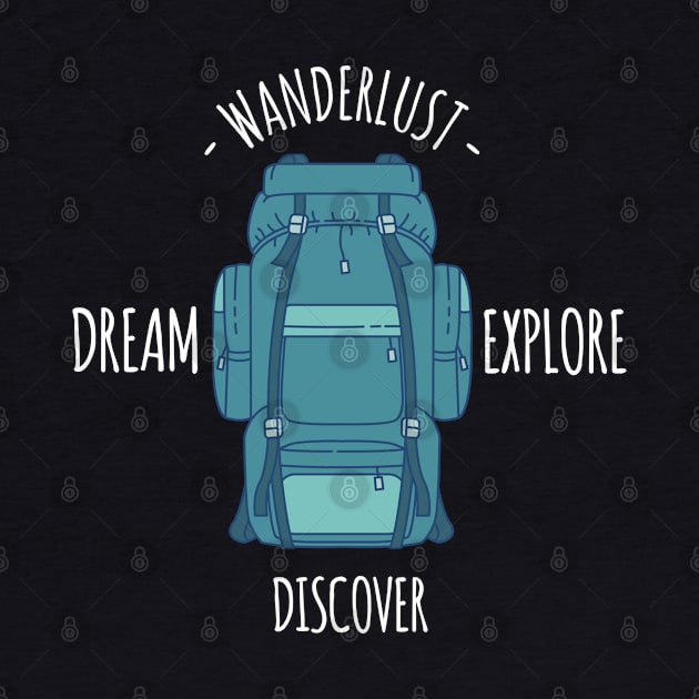 Wanderlust - Dream Explore Discover by Printnation